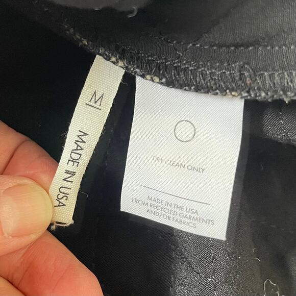 Reformation Black & Beige Quilted Plaid Mini Skirt - Size M - Picture 4 of 4